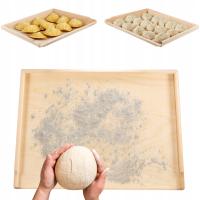 STOLNICA DREWNIANA DUŻA 70X50 CM JEDNOSTRONNA DO KROJENIA CIASTA BUKOWA XXL