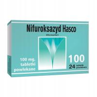 Nifuroksazyd Hasco 100 mg, 24 tabletki powlekane