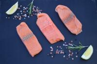 Łosoś pacyficzny dziki Keta porcje (180-200 g) bez skóry mrożony 1,1 kg