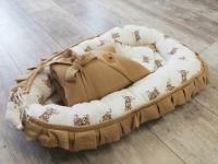 Wyprawka muślinowa Kokon Łóżeczko Mata Gniazdo + Becik kilka wzorów