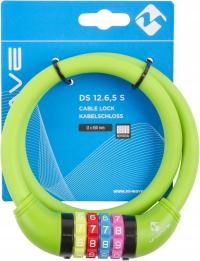 Zapięcie rowerowe M-Wave DS 12.6, 5 S zielone, szyfr