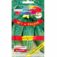 Ogórek Śremski ZAPRAWIANY 6,5g wczesny bardzo odporny nasiona SPÓJNIA