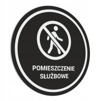 Naklejka - Pomieszczenie Służbowe 20x20