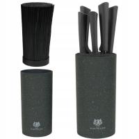Stojak na Noże Blok Z Pręcikami na Noże Kuchenne Uniwersalny 22 cm SZARY