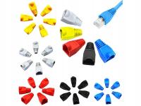 Osłonki wtyczek RJ45 Eurokomp 50 sztuk wielokolorowe