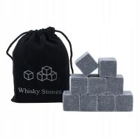 9Pcs Whiskey Stones Reusable with Velvet Carrying Pouch Refreezable for