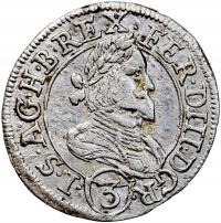 Austria, Ferdynand III (1637–1657), 3 krajcary 1637, Wiedeń, BARDZO ŁADNE