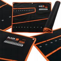 Pokrowiec na klucze płasko-oczkowe Black 25 kluczy 6-32 mm zwijany