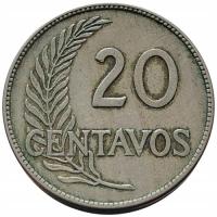 44726. Peru - 20 centavo - 1918r.