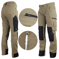 Spodnie robocze bojówki męskie taktyczne ochronne wytrzymałe elastyczne