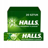 Candy HALLS SPEARMINT мягкая Мята Halls 20 шт.