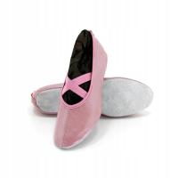 NAZO - Baletki Skórzane Różowe NB02RM