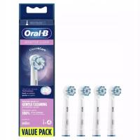 4X ORAL-B НАКОНЕЧНИК BRAUN SENSITIVE CLEAN БЕЛЫЙ