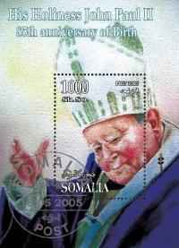 P0582 Papież Jan Paweł II Somalia 2005 - 85 roczni