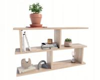 Настенная полка LUNA Oak SONOMA, подвесной книжный шкаф, Книжная полка, 2 версии на каждый
