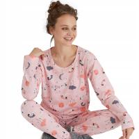 Женские пижамы небольшого размера с низкой талией и рукавами с манжетами
