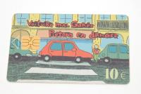 Stara karta telefoniczna Francja 10 antyk zabytek unikat kolekcjonerski