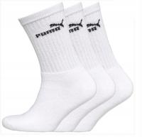 Мужские носки хлопок белый пума длинные спортивные 3 пары 43-46