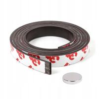 TAŚMA MAGNETYCZNA z klejem 3M SAMOPRZYLEPNA, WYMIARY: 100cm / 15mm / 1,5mm