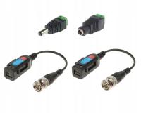 ZESTAW ZŁĄCZEK DO KAMER TRANSMISJA WIDEO PO SKRĘTCE UTP