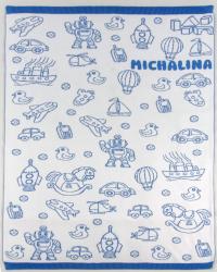 Kocyk dziecięcy bawełniany z imieniem i metryczką na prezent do łóżeczka