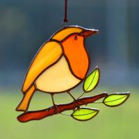 Rudzik zawieszka witrażowa