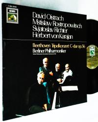 BEETHOVEN = TRIPELKON. LP D. OISTRACH /M. ROSTROPOWITSCH /S. RICHTER '70