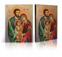 Ikona religijna Święta Rodzina A - 10,5 cm x 14 cm