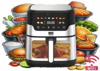 FRYTKOWNICA BEZTŁUSZCZOWA Z OKIENKIEM 9L BASS POLSKA + Wi-Fi