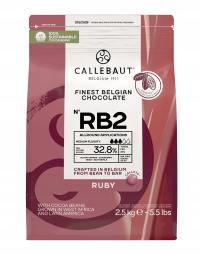 Czekolada RUBY2 Rubinowa Callebaut różowa 2,5 kg ruby