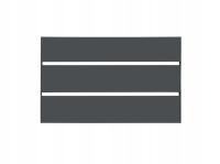 Przęsło ogrodzeniowe poziome ocynkowane 200 x 120 cm stal