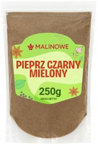 PIEPRZ CZARNY MIELONY 250g WYRAZISTY AROMATYCZNY PREMIUM