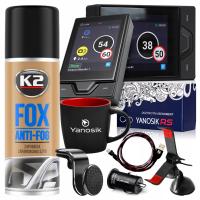 Yanosik RS DOŻYWOTNI ABONAMENT + 2 x UCHWYT SZYBA + KUBEK + ŁADOWARKA 12V