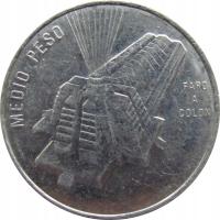 1777. Dominikana 1/2 Peso 1989