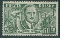 Polska 60 gr. - 22 lipca 1951 r. B.Bierut