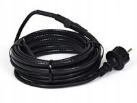 Przewód grzejny kabel grzewczy z termostatem - 2m 15W/m IPX7