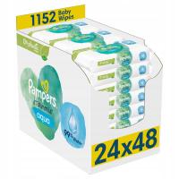 PAMPERS AQUA HARMONIE WIPES CHUSTECZKI NAWILŻANE 24x48