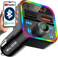 FM-передатчик Bluetooth MP3 SD зарядное устройство 2xUSB быстрая зарядка QC3. 0 RGB