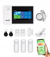 Bezprzewodowy alarm GSM WiFi język polski TUYA 4G