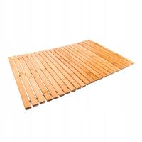 КОВРИК НЕСКОЛЬЗЯЩИЙ БАМБУКОВЫЙ КОВРИК ДЛЯ ВАННОЙ ДЕРЕВЯННЫЙ НАТУРАЛЬНЫЙ 40X60 СМ