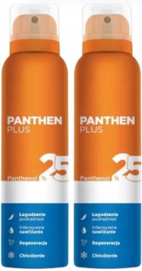 Panthen Plus panthenol 25% pianka na skórę po opalaniu Aflofarm 2x150 ml