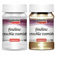 Werniks растрескивание двухкомпонентная краска для декупажа лак Pentart 2x100ml