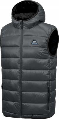 Kamizelka kurtka bez rękawów pikowana bezrękawnik czarna ciepła sport M