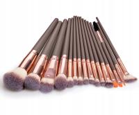 PĘDZLE DO MAKIJAŻU ZESTAW 16 SZTUK JAKOŚĆ PRECYZJA I KOMFORT Pm16b