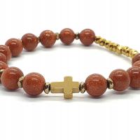 Женский браслет четки на запястье 10 штук песок пустыни