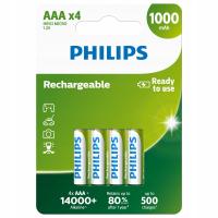 Akumulator PHILIPS 1000mAh AAA R03 4szt ReadyToUse