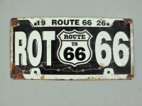 Metalowy plakat reklama 3D Route 66 Tablica