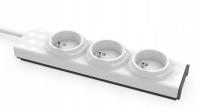 Удлинитель Allocacoc 1 м 3 шт. розетки белый