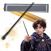 RÓŻDŻKA CZARODZIEJA MAGICZNA MAG HARRY CZARODZIEJ METALOWY RDZEŃ RON 37CM