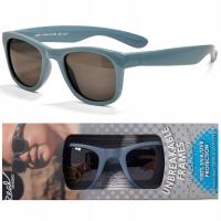 Okulary Przeciwsłoneczne Dziecięce Real Shades Surf - Steel Blue Matt 0-2